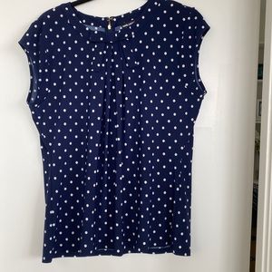 Karl Lagerfeld Polkadot cap sleeve blouse